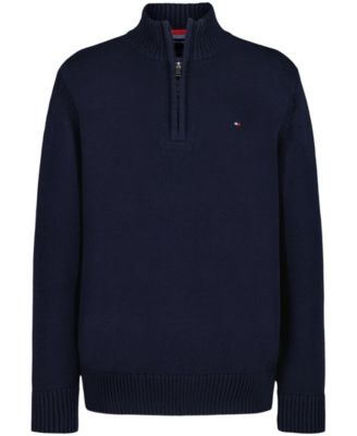 Tommy Hilfiger Boys 8-20 Quarter-Zip Sweater - Navy Blazer 14$
