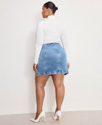 Women's Dolly Joleans Lace-Up Mini Skirt, Regular And Plus Size