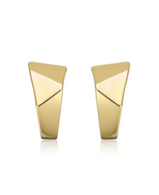 Plated Geometric Infinity Mini Hoop Earrings