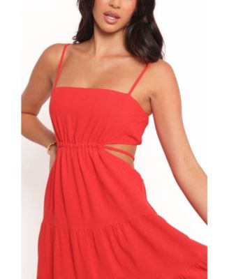 Women's Indra Midi Dress - Red
