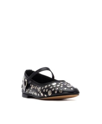 Women's Mary Jane Studded Ballet Flats By XTI