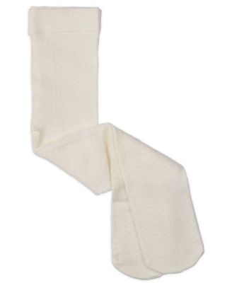 Girls Multi-Chevron Drop-Stitch Textured Cotton Blend Sweater Tights