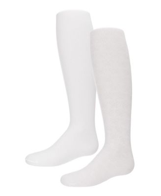 Girls 2 Pair Pack Butterfly Opaque Tights