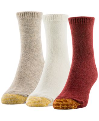 Women's 3-Pack Fuzzy Midi Crew Socks