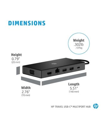 Multi Port Hub Travel USB-C