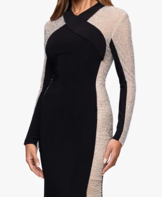 Women's V-Neck Long Sleeve Dress