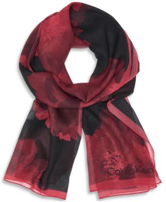 Women's Floral Pattern Holiday Wrap