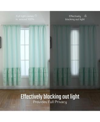 Pink Light Filtering Curtains Soft Microfiber Fabric Window Drapes, Thermal Insulated Grommet for Bedroom(42" W X 84" H, 2 Panels)