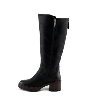 Lexis Water-Resistant Tall Shaft Boot with Adjustable Calf and Shock-Absorbing Sole