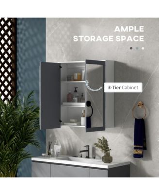 Modern Bathroom Cabinet with Mirror and Ample Storage for Toiletries