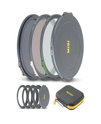 NiSi JetMag Pro Capture Kit 82MAG Magnetic Filter Kit (UV, TC CPL, 67mm/72mm/77mm/82mm Adaptors, Two Front Caps, Back Cap, Caddy Pouch