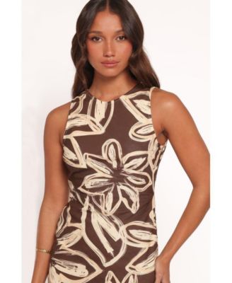 Women's Xara Mini Dress - Chocolate Floral
