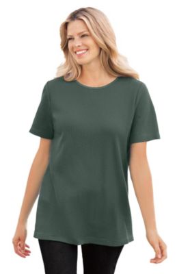 Women's Within Waffle Thermal Satin Trim Tee