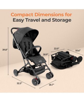Kids Portable Folding Stroller – Lightweight Compact Travel Stroller with Easy Fold Design