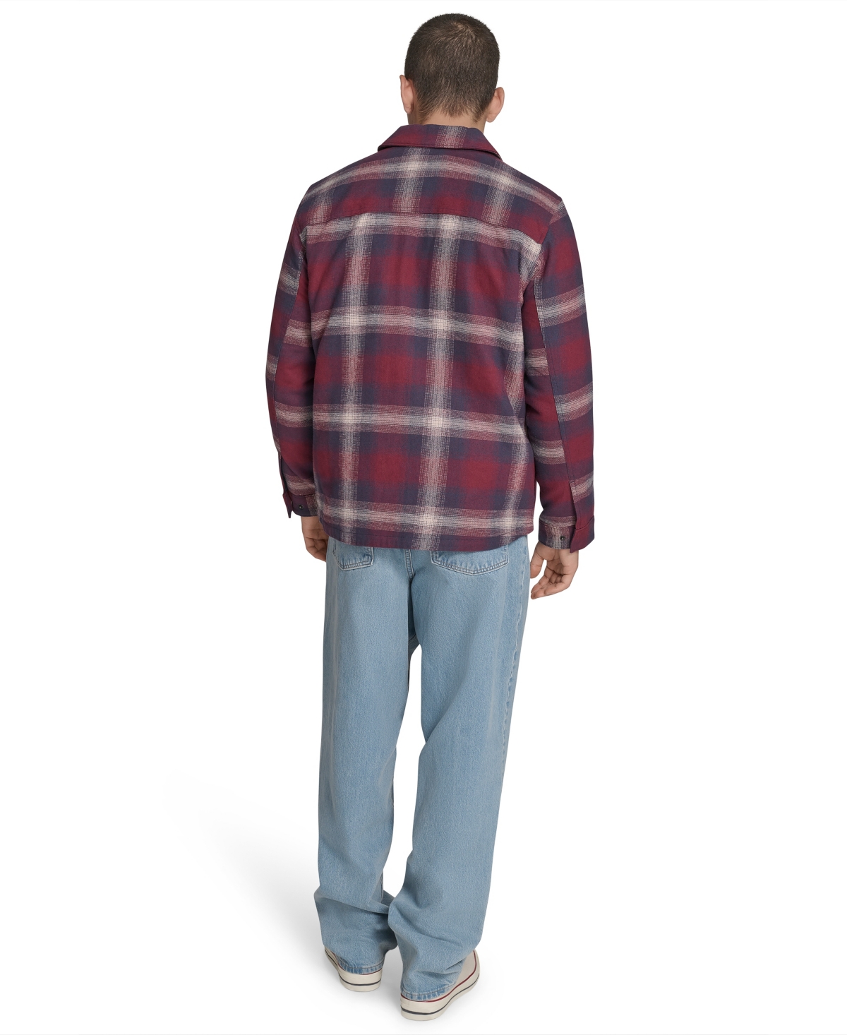 Levi's Men's Two Pocket Shirt Jacket In Red