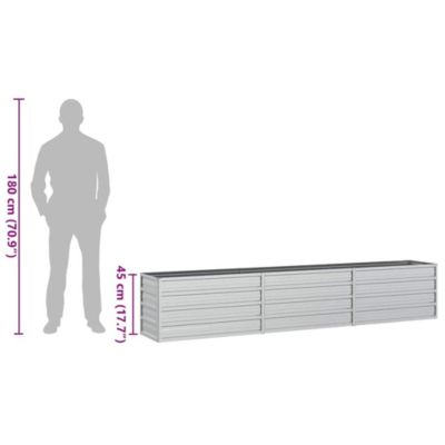 Garden Raised Bed Galvanized Steel Outdoor Planter