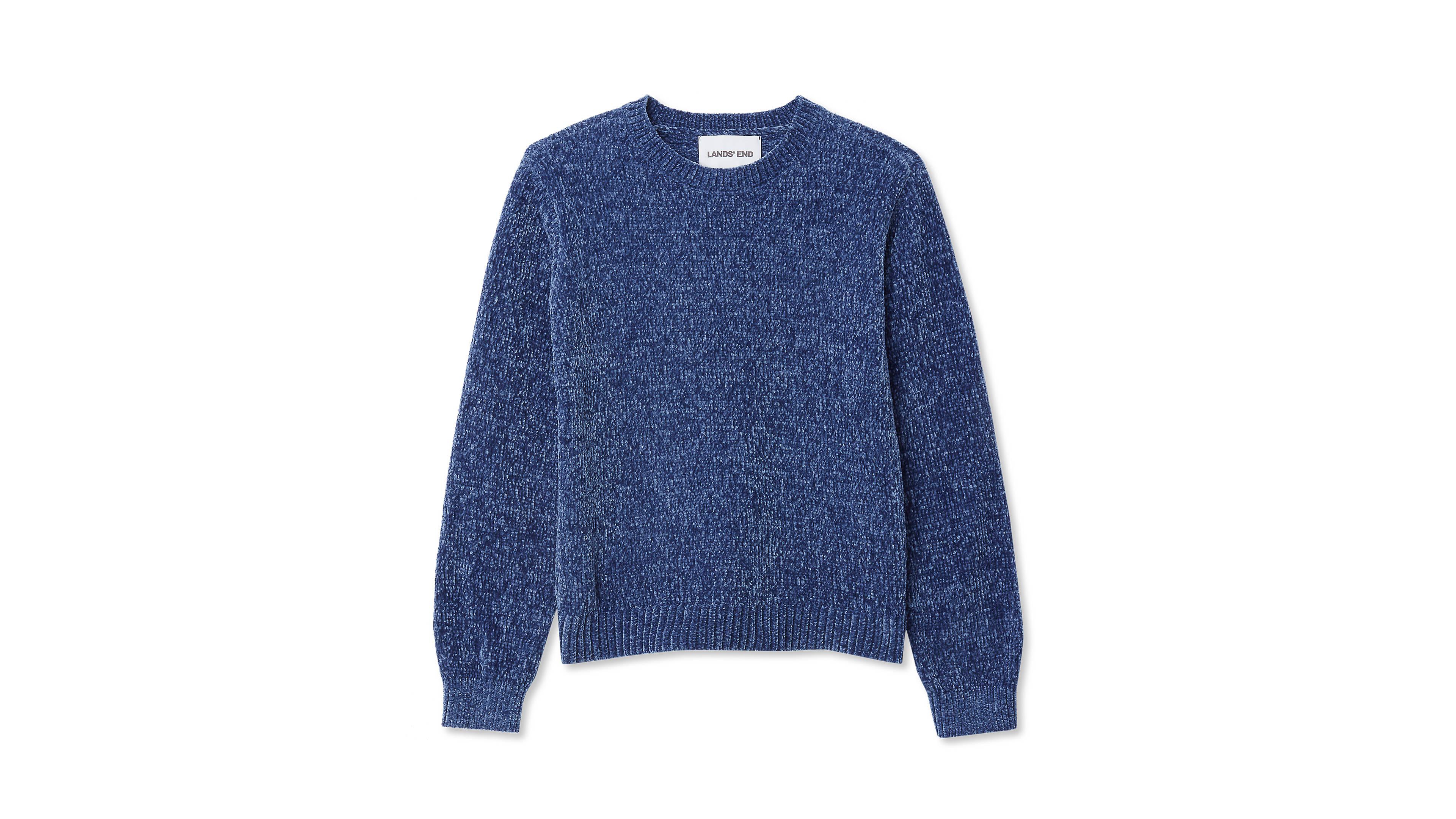 Lands' End Girls Chenille Sweater