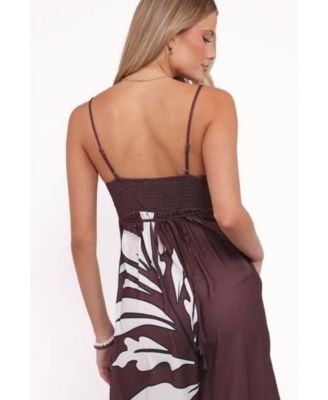 Women's Delfina Jumpsuit - Brown Palm