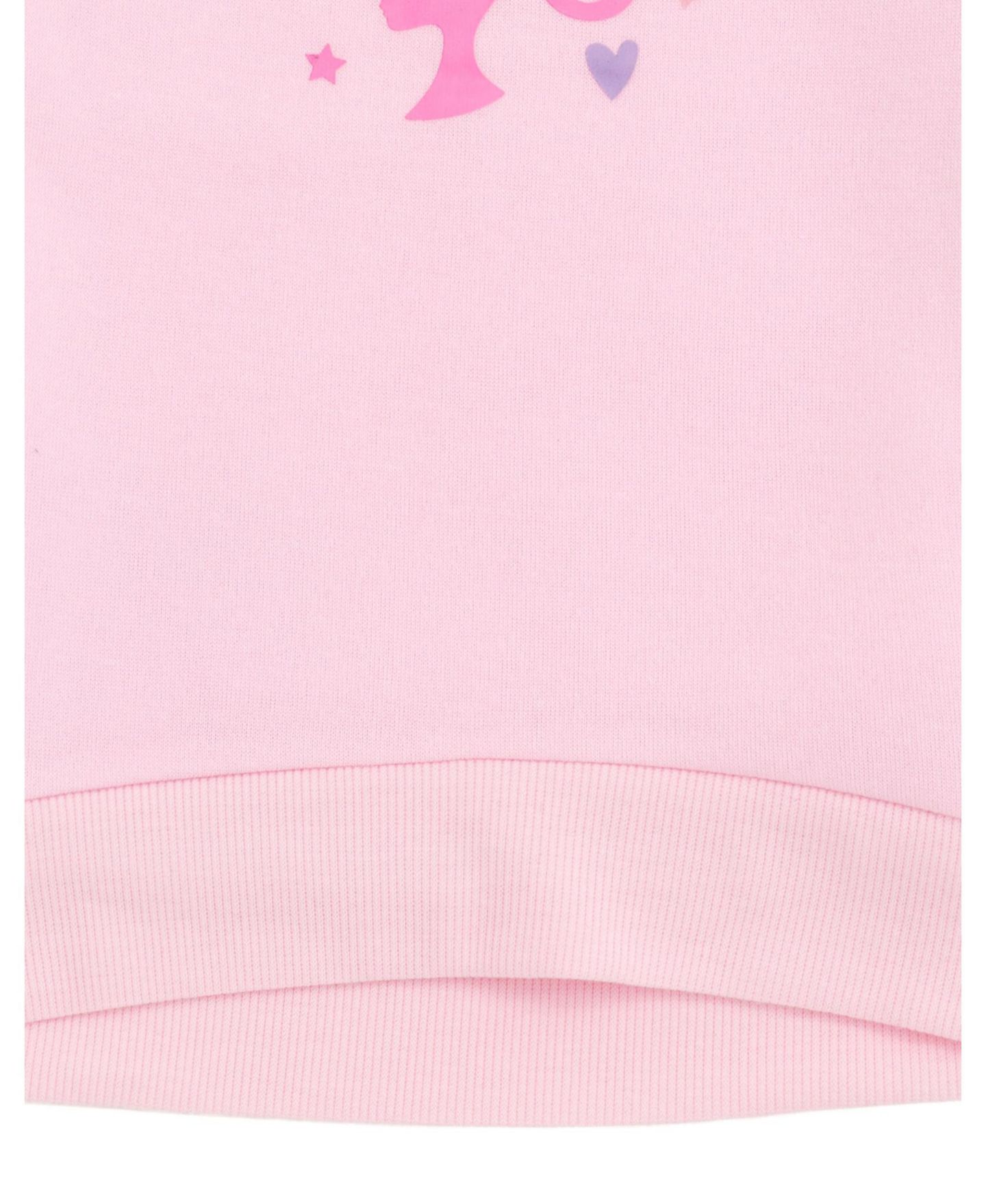 Толстовка Barbie Fleece Pullover with Faux Fur Sleeves(2T - 4T для девочек-малышей, цвет: Пудровый розовый — фото 4