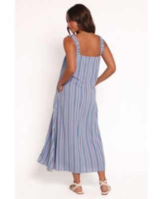 Women's Alessandra Maxi Dress - Blue Stripe