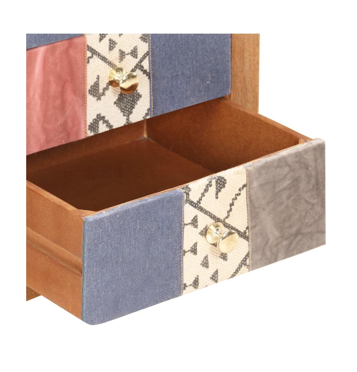 Bedside Cabinet 15.7"x11.8"x19.7" Solid Mango Wood