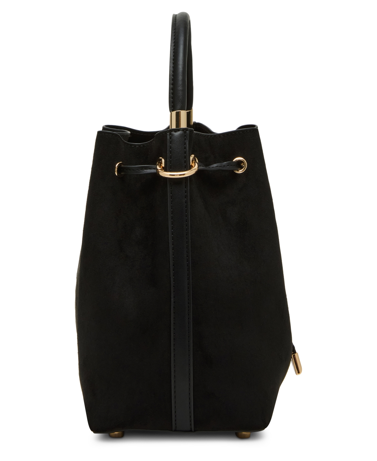 Anne Klein Convertible Strap Small Bucket Bag In Black