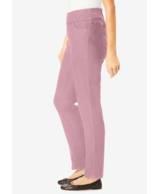 Women's Within Tall Flex-Fit Pull-On Straight-Leg Gap-Free Stretch Denim Jeans.