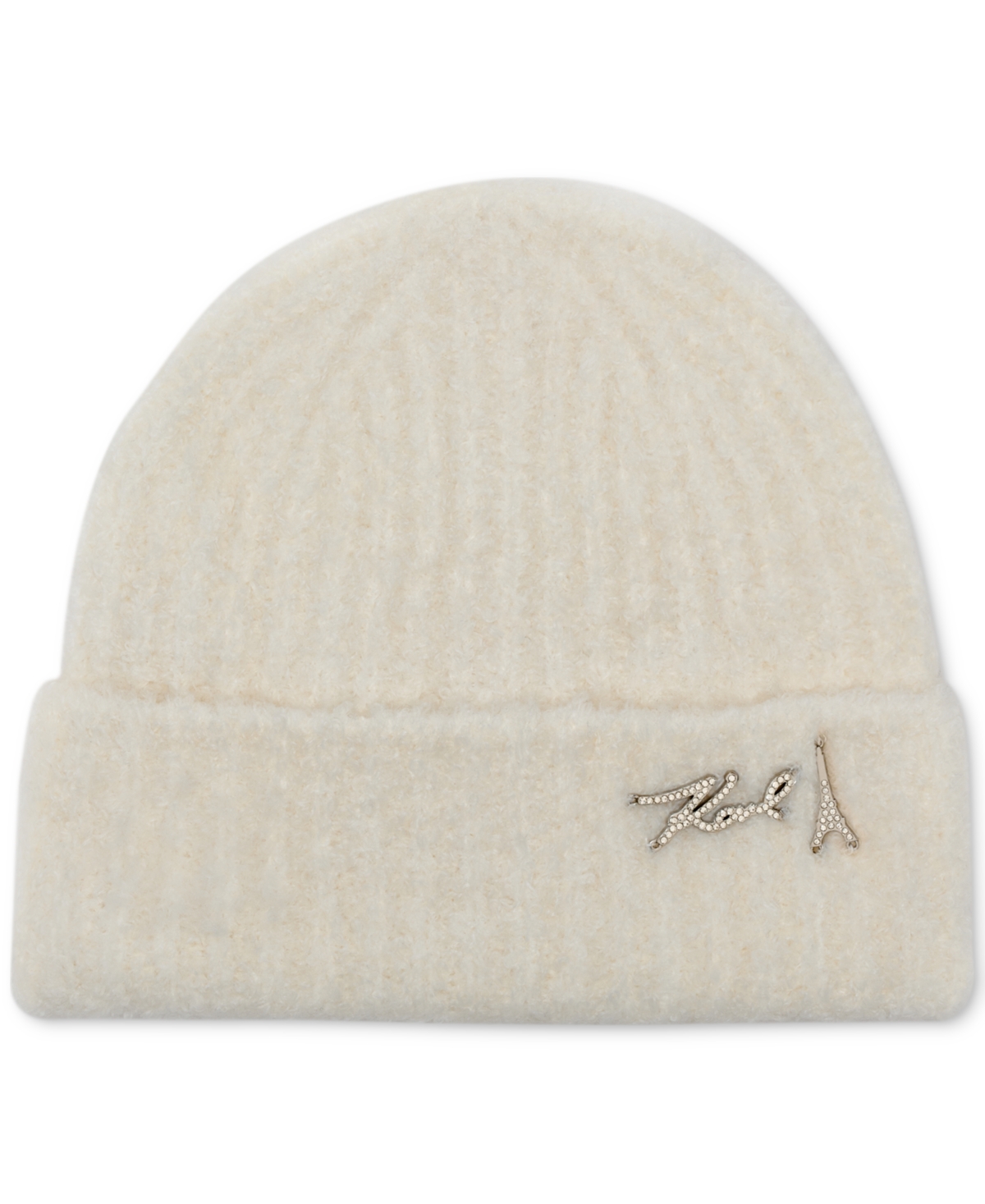 Karl Lagerfeld Paris Women's Folded Over Cuff Beanie