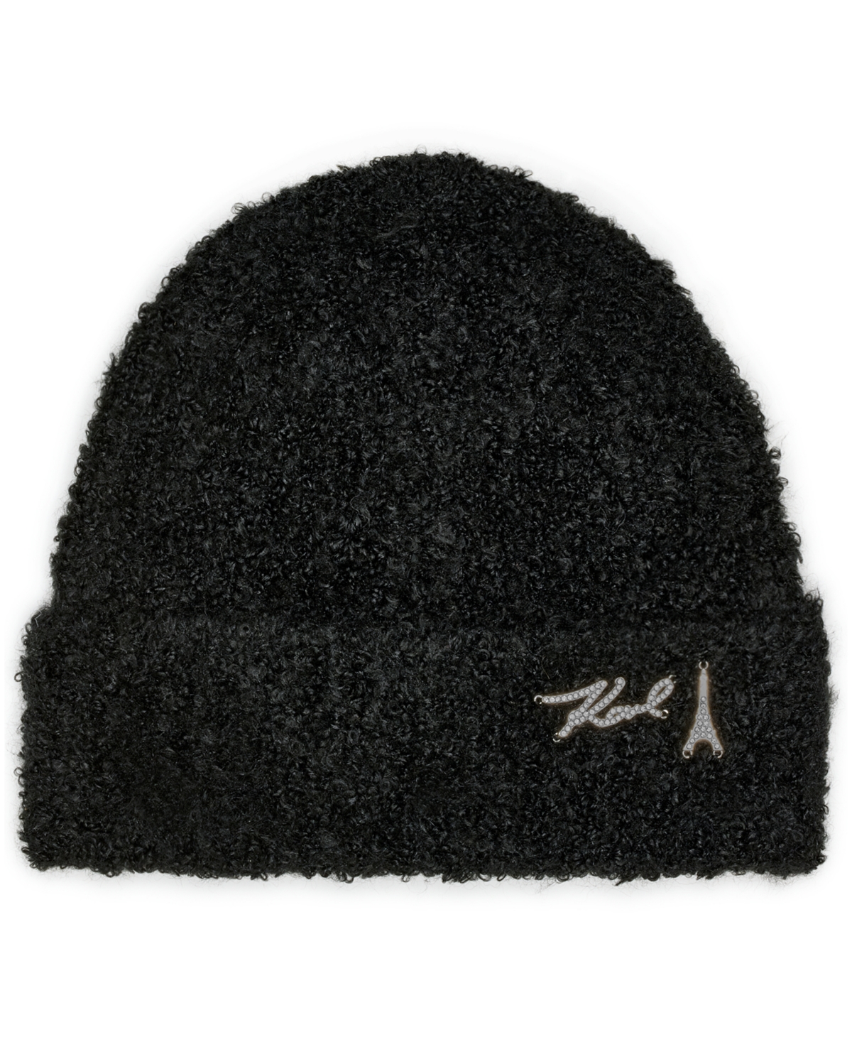 Karl Lagerfeld Paris Women's Folded Over Cuff Beanie