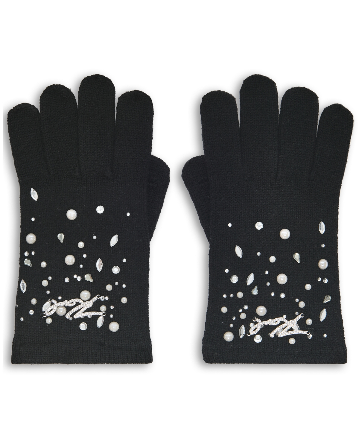 Karl Lagerfeld Paris Women's Krystal Tech Gloves