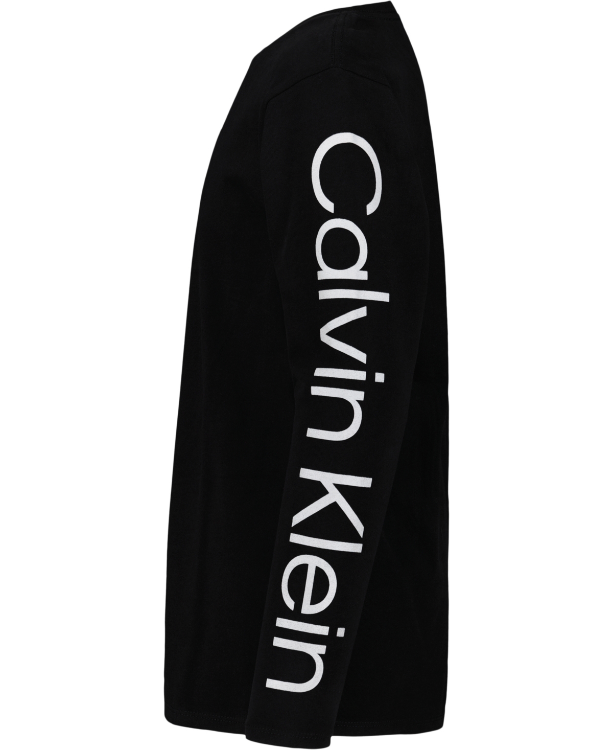 Calvin Klein Big Boys 8-20 Long Sleeve Print T-shirt In Black