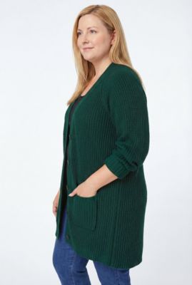 Women's Within Button-Front Shaker Cardigan Sweater