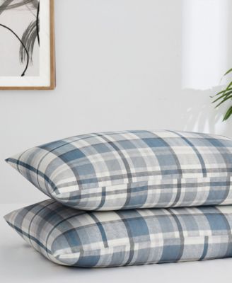 Highland Plaid Extra Deep Pocket 300-Thread Count 4-Pc. Sheet Set, Queen