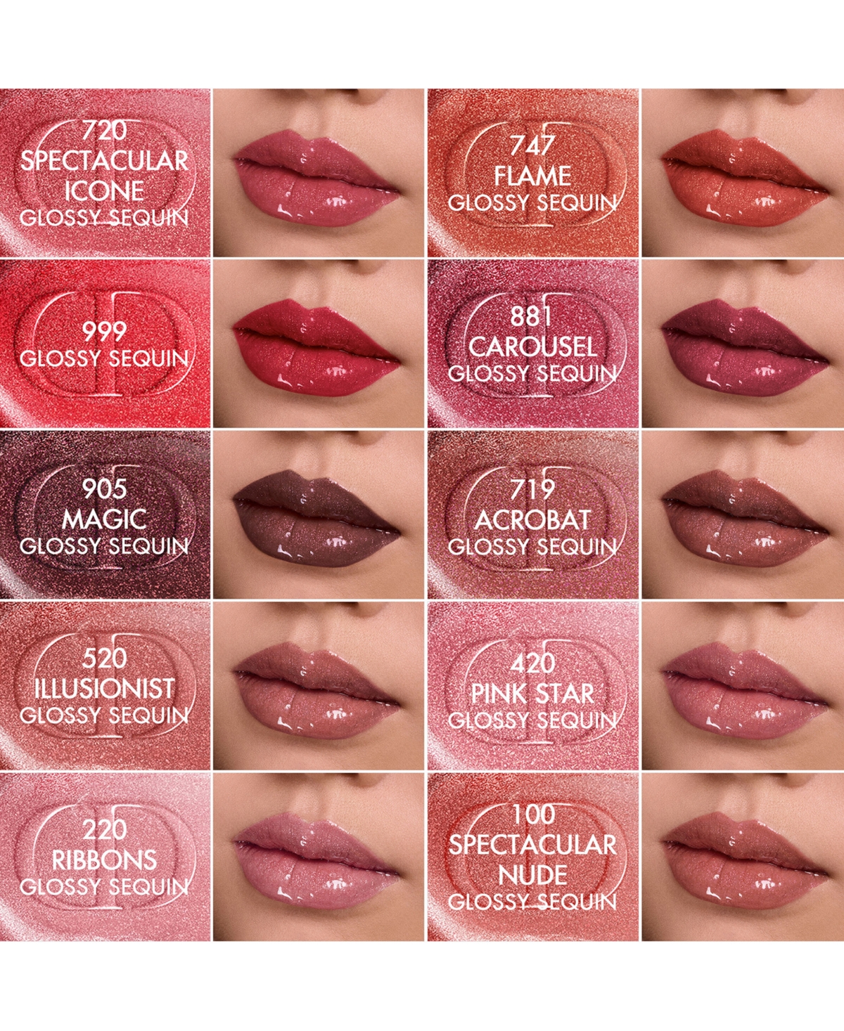 Dior Rouge Forever Limited Edition Liquid Sequin Duo Lipstick In Burgundy