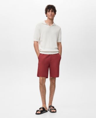 MANGO - Men's Cotton Knitted Polo Shirt
