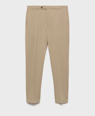 Men's Pleated Slim-Fit Pants