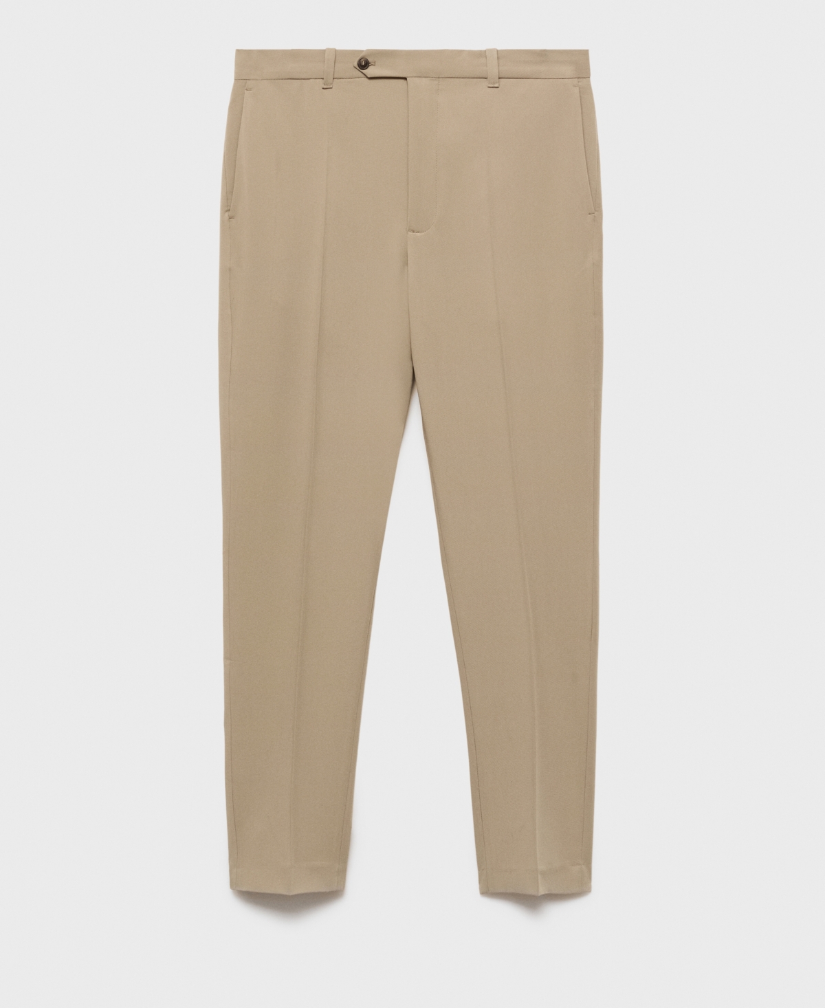 Mango Men's Pleated Slim-fit Pants In Neutral