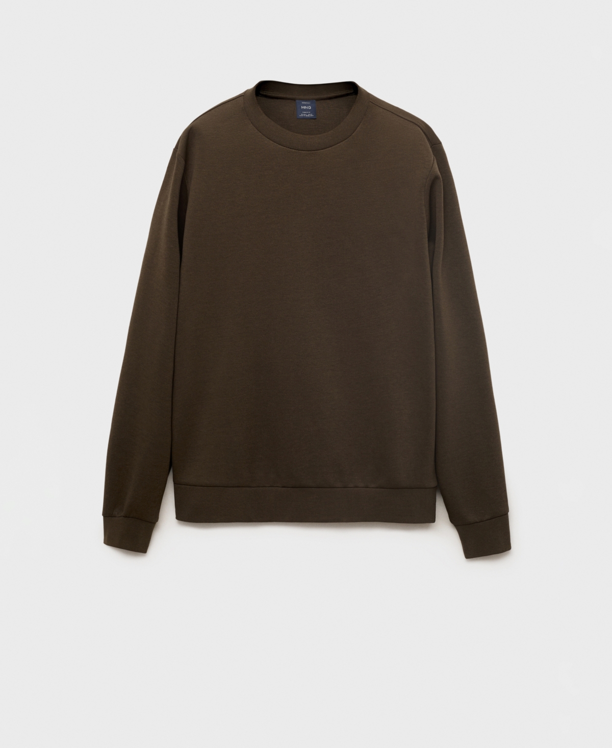 Mango Men's Regular-fit Cotton Sweatshirt In Brown