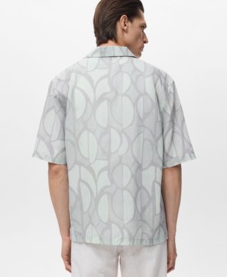 Men's Printed Short-Sleeved Shirt