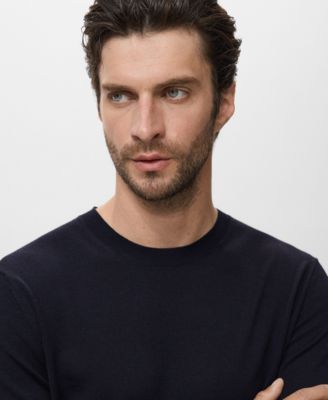 Men's Wool Round-Neck Sweater