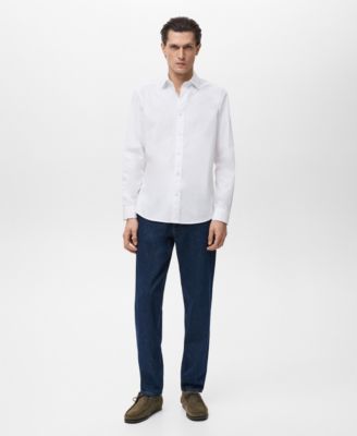 MANGO - Men's Regular-Fit Cotton Shirt