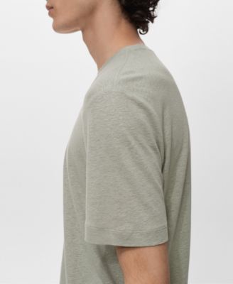 Men's Linen Slim-Fit T-Shirt
