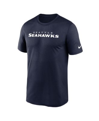 Men's College Navy Seattle Seahawks Primetime Legend Wordmark Performance T-Shirt