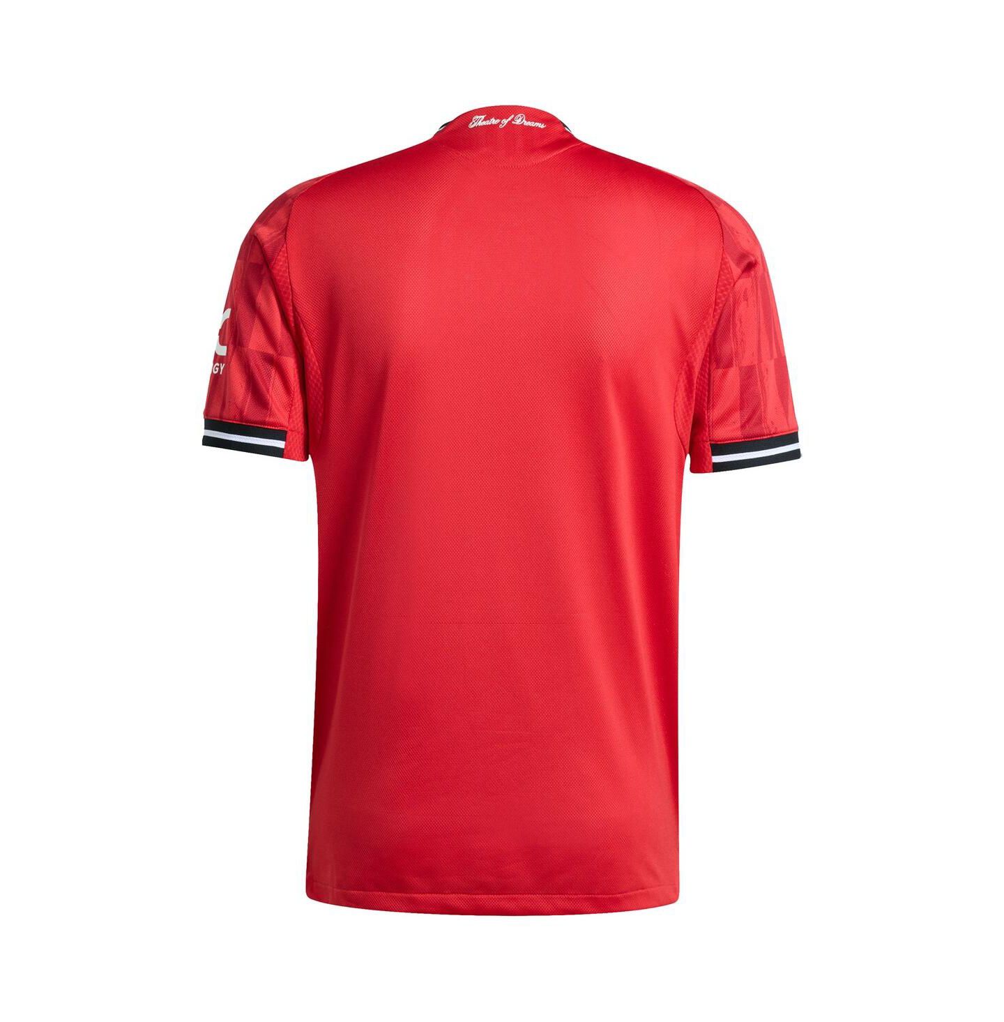Мужской топ adidas Red Manchester United Home 2025/26 Authentic Player Jersey — фото 3