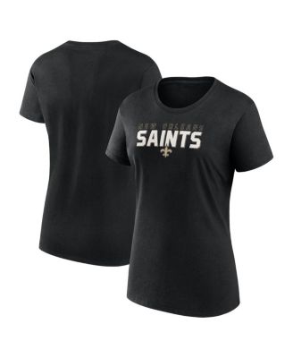 Logo Athletic - Women's Black New Orleans Saints Lean T-Shirt