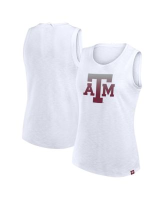Fanatics - Women's White Texas A&M Aggies Activate Slub Tank Top