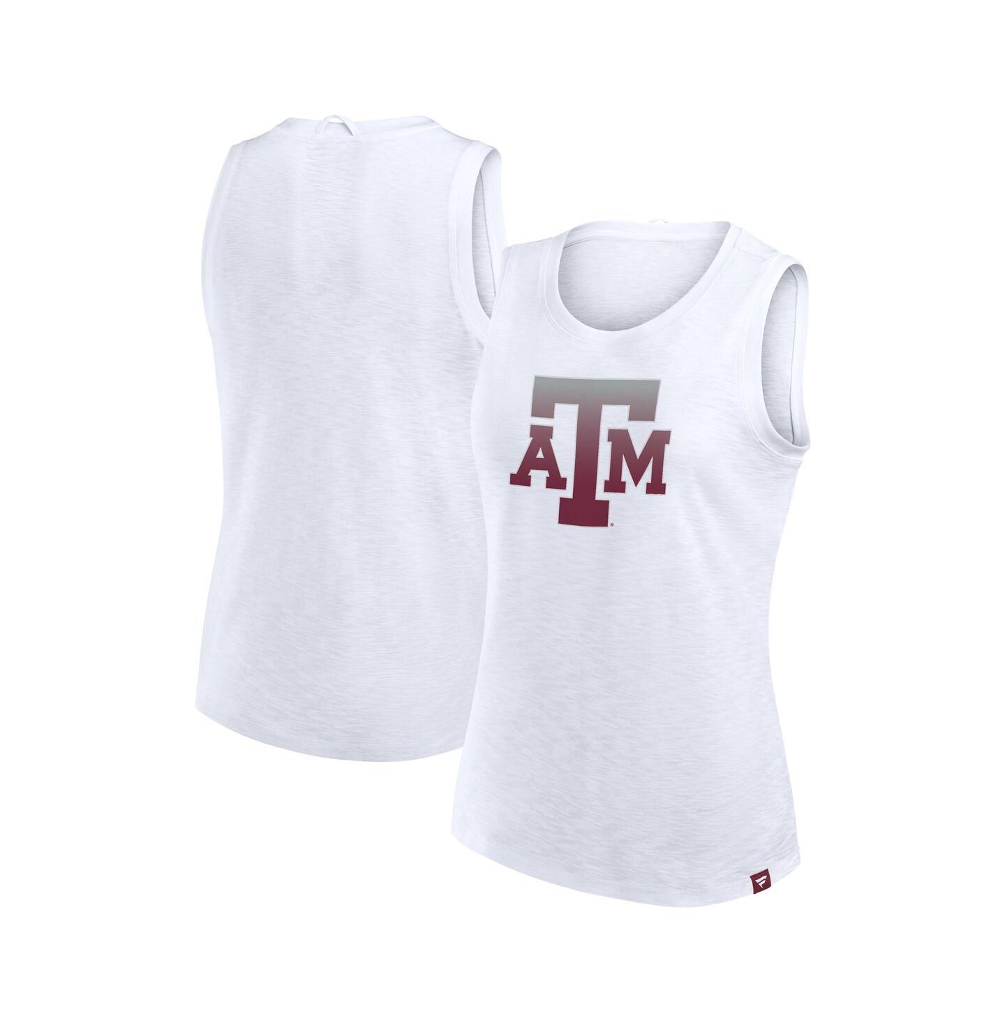 Женский топ Fanatics White Texas A&M Aggies Activate Slub — фото 1
