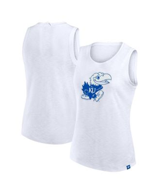 Fanatics - Women's White Kansas Jayhawks Activate Slub Tank Top