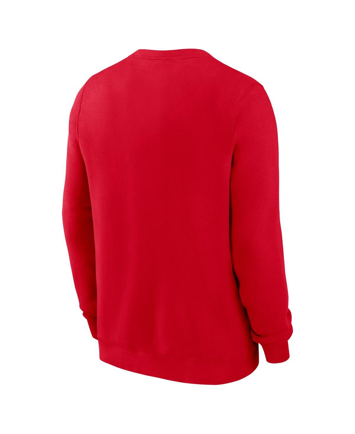 Nike Men's Red Kansas City Chiefs Primetime Club Fleece Pullover Sweatshirt In Red