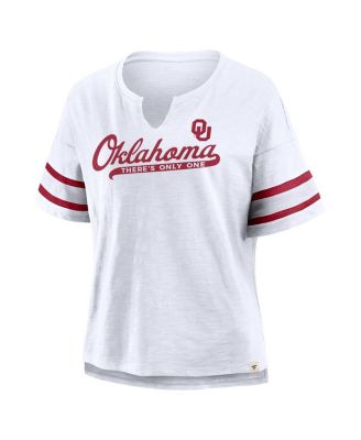 Women's White Oklahoma Sooners Hometown Premium Script T-Shirt